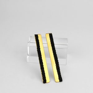 Boucles d’Oreilles Rectangulaire Plaqué Or