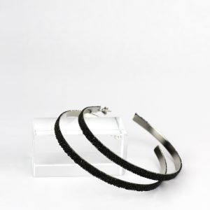 Créoles Plaqué Argent et Swarovski