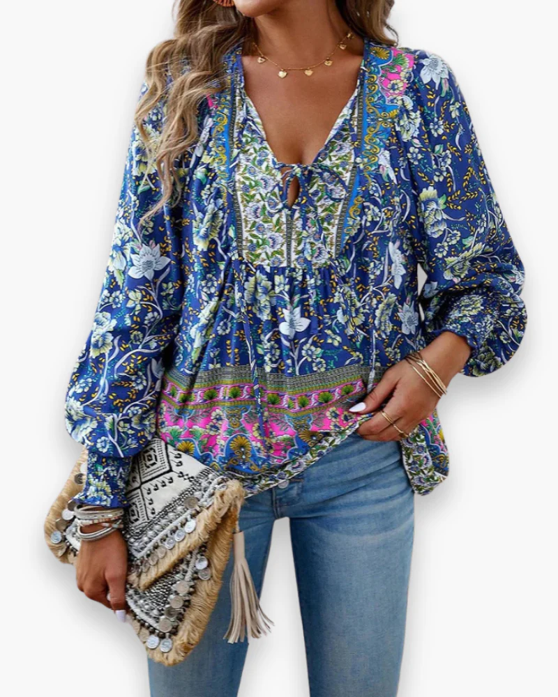 Top fleuri léger femme | Haut d'été – Image 5