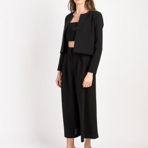 Tailleur Pantalon Court Noir