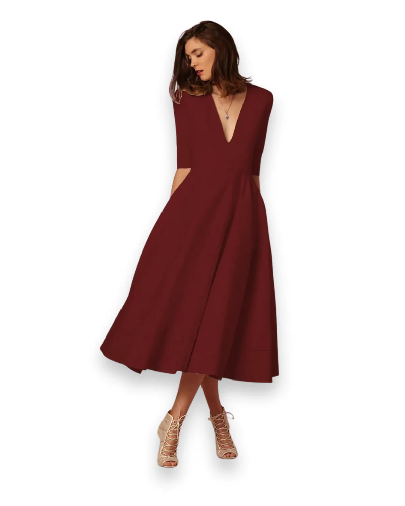 Robe midi élégante pour femme | Souple et flatteuse – Image 5