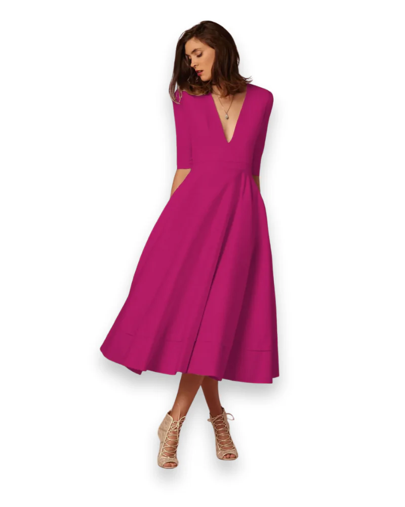 Robe midi élégante pour femme | Souple et flatteuse – Image 6