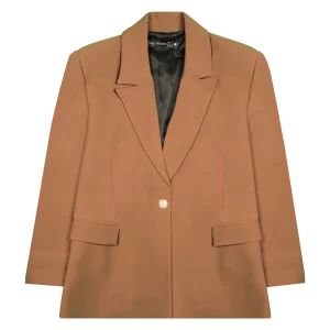 Blazer Chic Manchette Imprimée