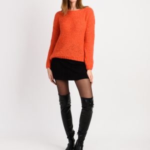 Pull oversize col Rond en Alpaga
