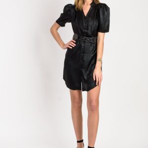 Robe Chemisier Courte Noire
