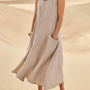 Elise - Robe En Coton Avec Poches