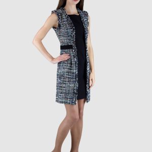 Ensemble Robe Gilet En Tweed