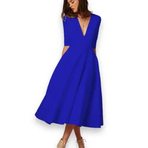 Robe midi élégante pour femme | Souple et flatteuse