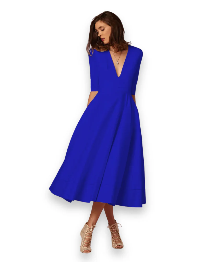 Robe midi élégante pour femme | Souple et flatteuse – Image 2