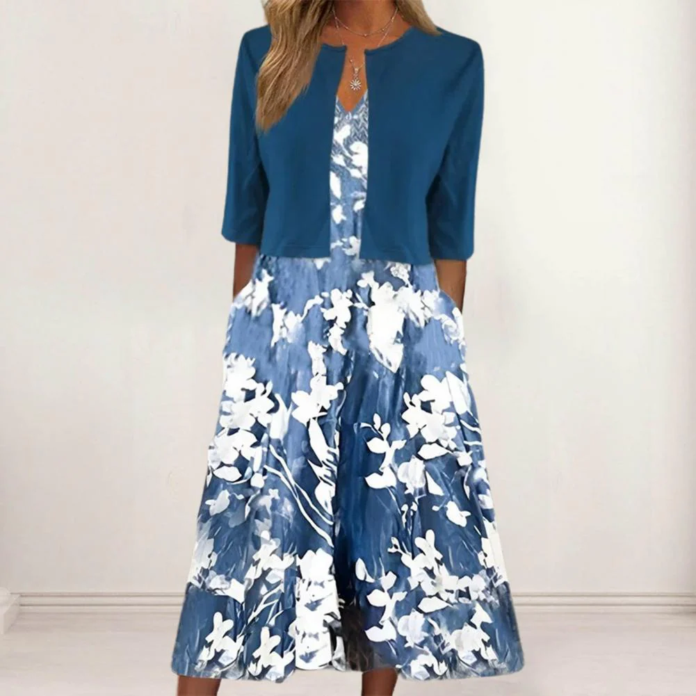 Charlotte - Robe Midi Fleurie Élégante – Image 6