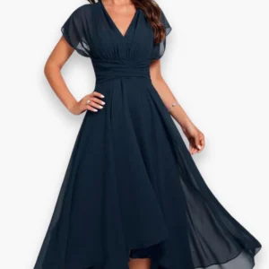Robe élégante plissée femme | Midi
