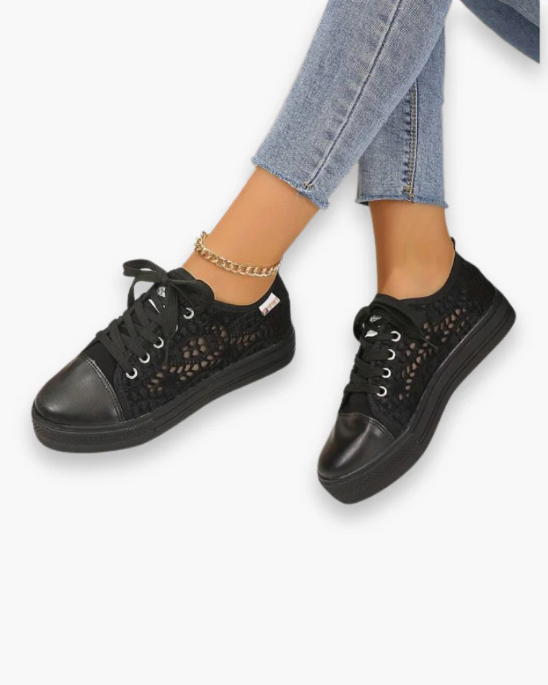 Baskets en Dentelle Élégantes pour Femme | Respirantes et Stylées – Image 4