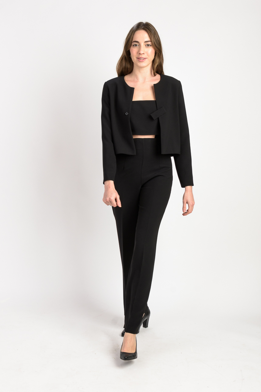 Tailleur Pantalon droit Noir – Image 5