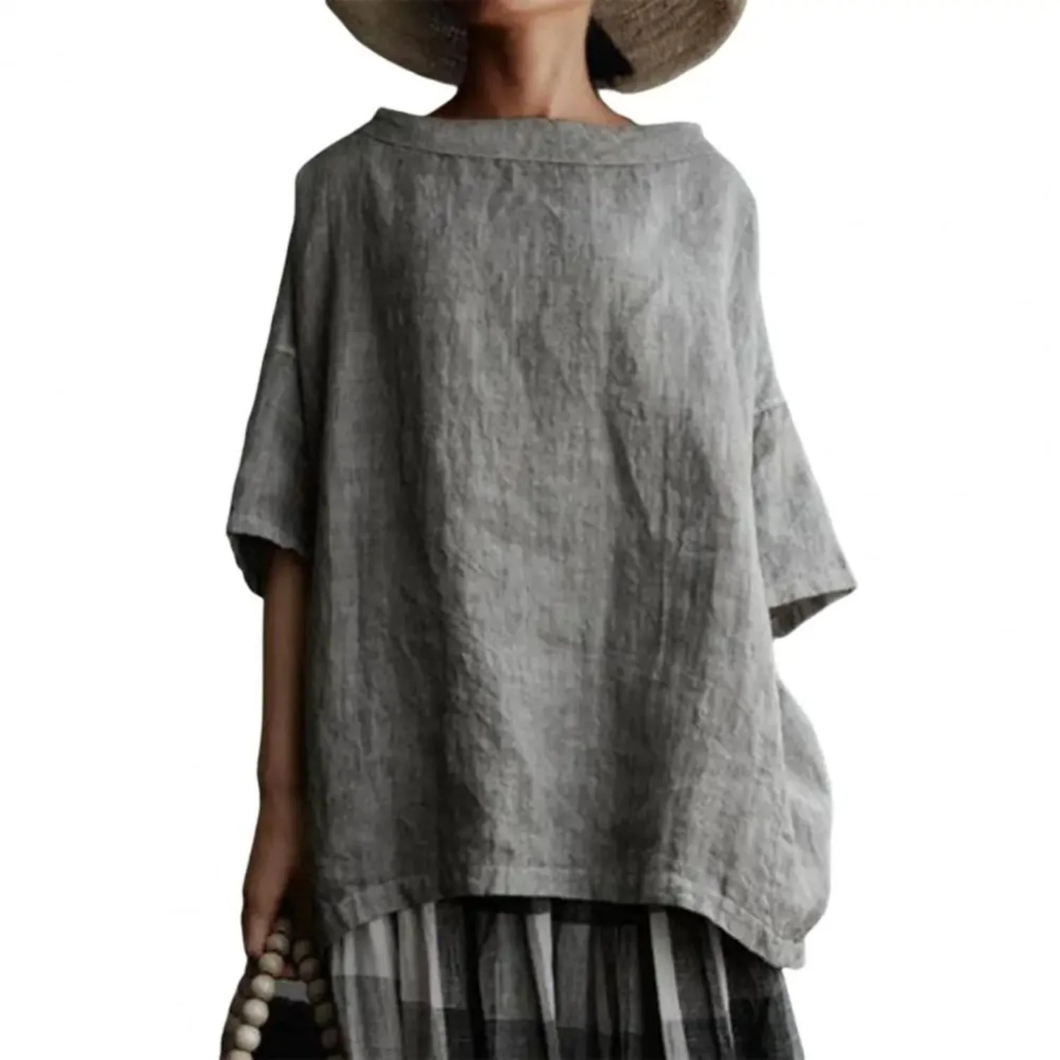 Clara - Haut Lin Ample Femme – Image 6