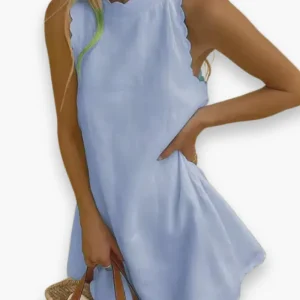 Robe ondulée élégante femme | Mini d'été