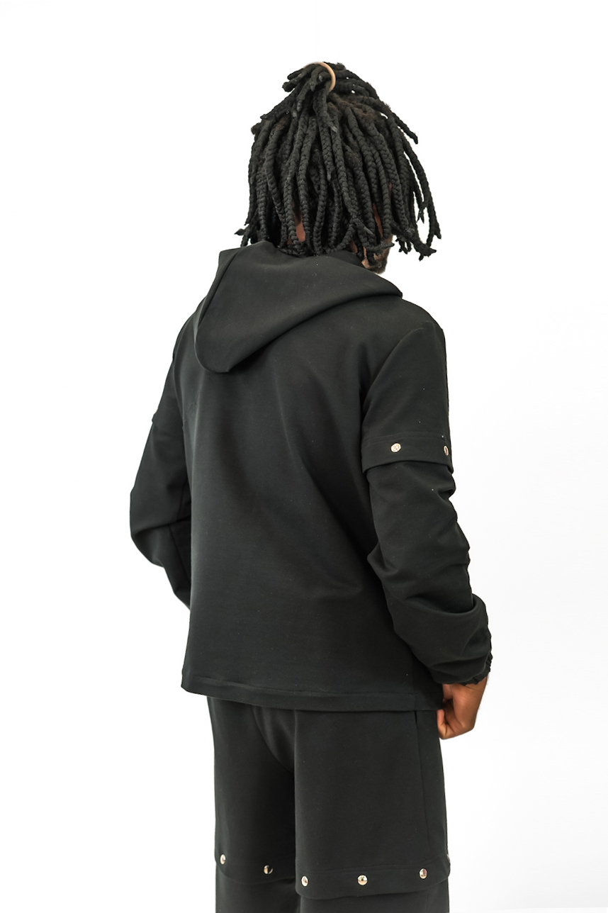 Survêtement Unisex Convertible Noir – Image 4