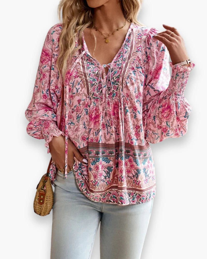 Top fleuri léger femme | Haut d'été – Image 2