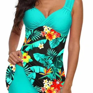 Adrienne - Tankini - Vert, Coupe Flatteuse - Femme