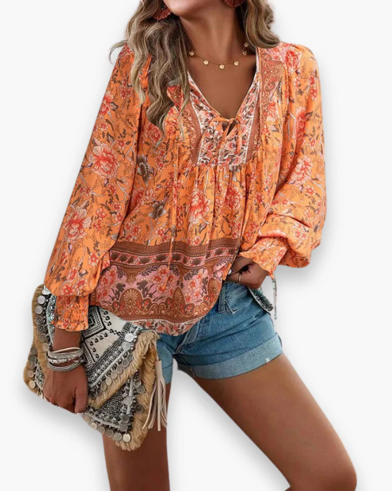 Top fleuri léger femme | Haut d'été – Image 8