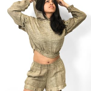 Crop Top Transformable Beige