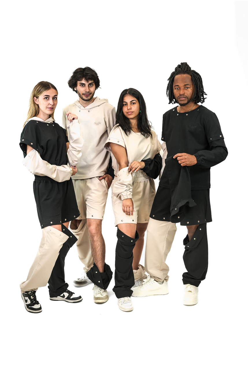 Survêtement Unisex Convertible Noir – Image 9