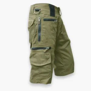 Short robuste cargo zippé pour homme | Résistant et stable