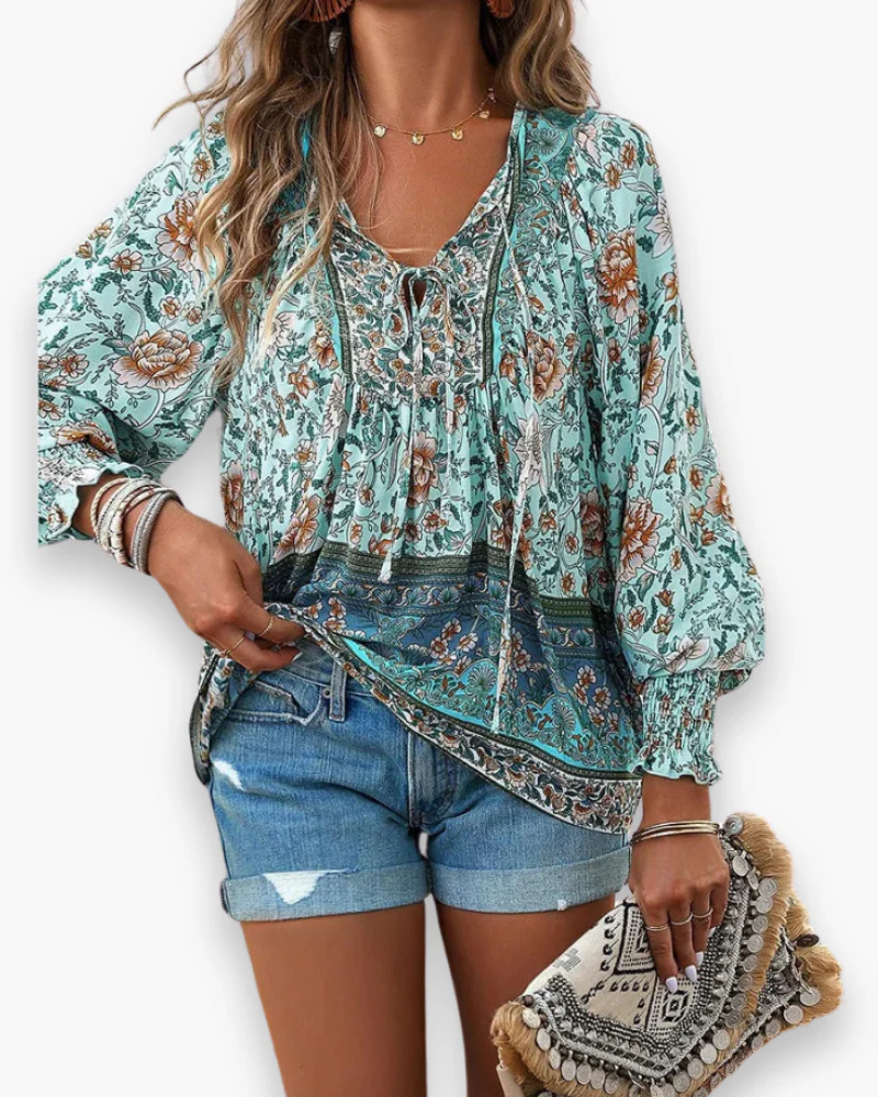 Top fleuri léger femme | Haut d'été – Image 7