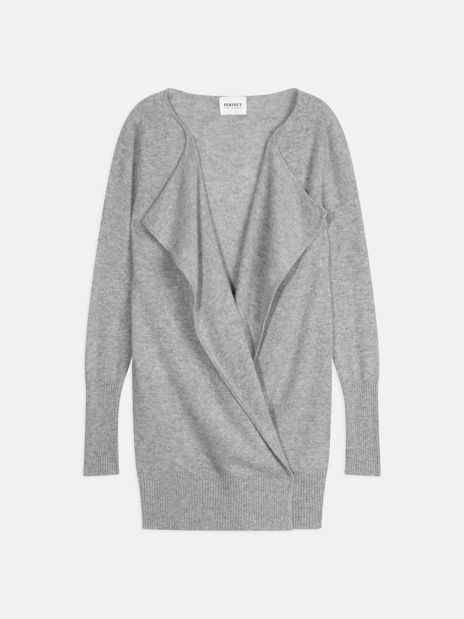 ABIGAIL veste longue nuage chiné 100% cachemire – Image 8