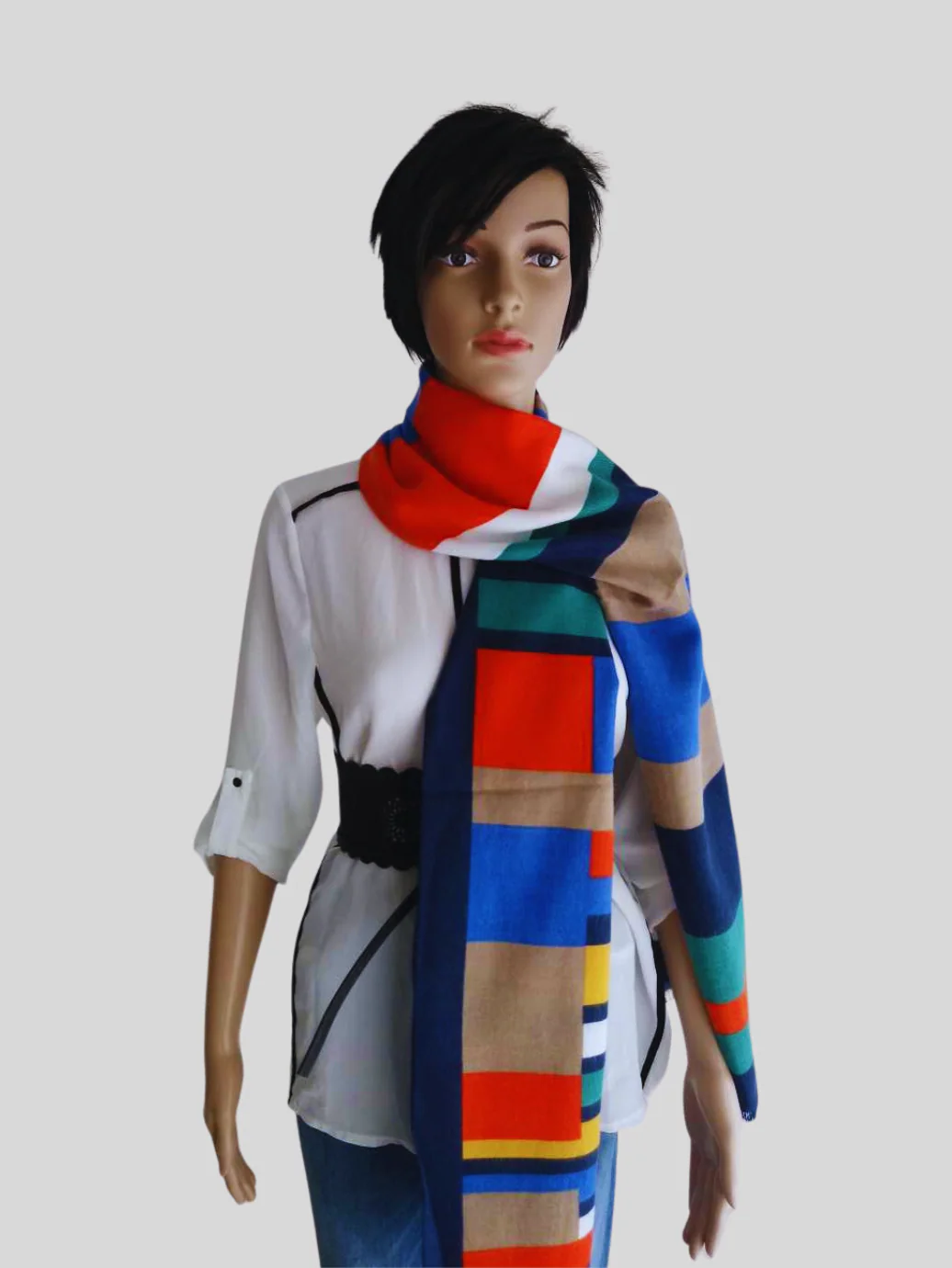 Écharpe MULTICOLORE en laine – Image 5