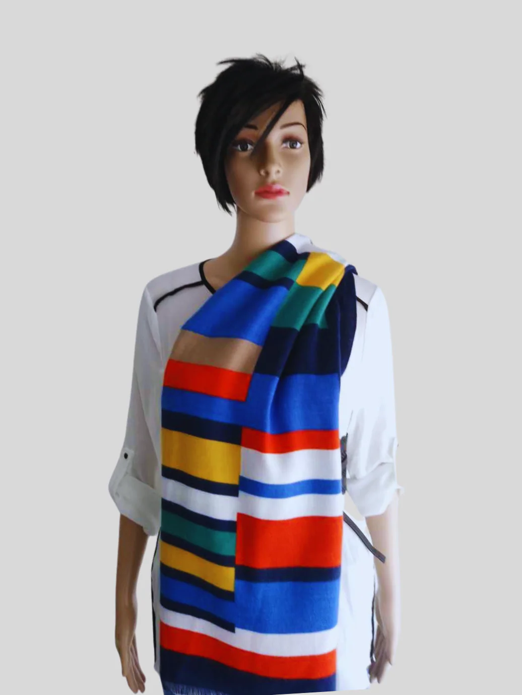 Écharpe MULTICOLORE en laine – Image 4