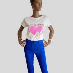 Pantalon BLEU ÉLECTRIQUE élégant