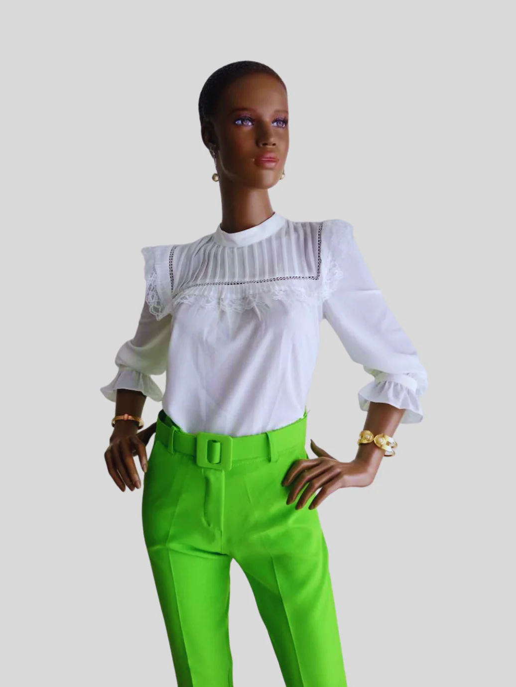 Blouse BLANCHE en dentelle – Image 6