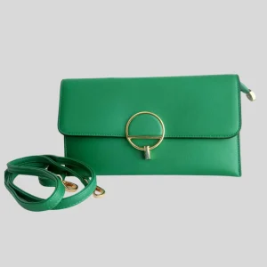 Sac VERT en bandoulière ou pochette
