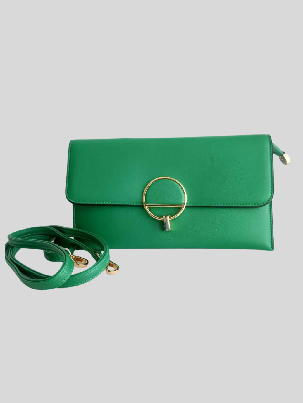 Sac VERT en bandoulière ou pochette – Image 2