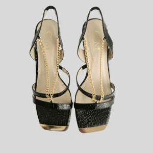 Mules NOIRES à talon