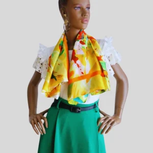 Foulard ORANGE imprimé