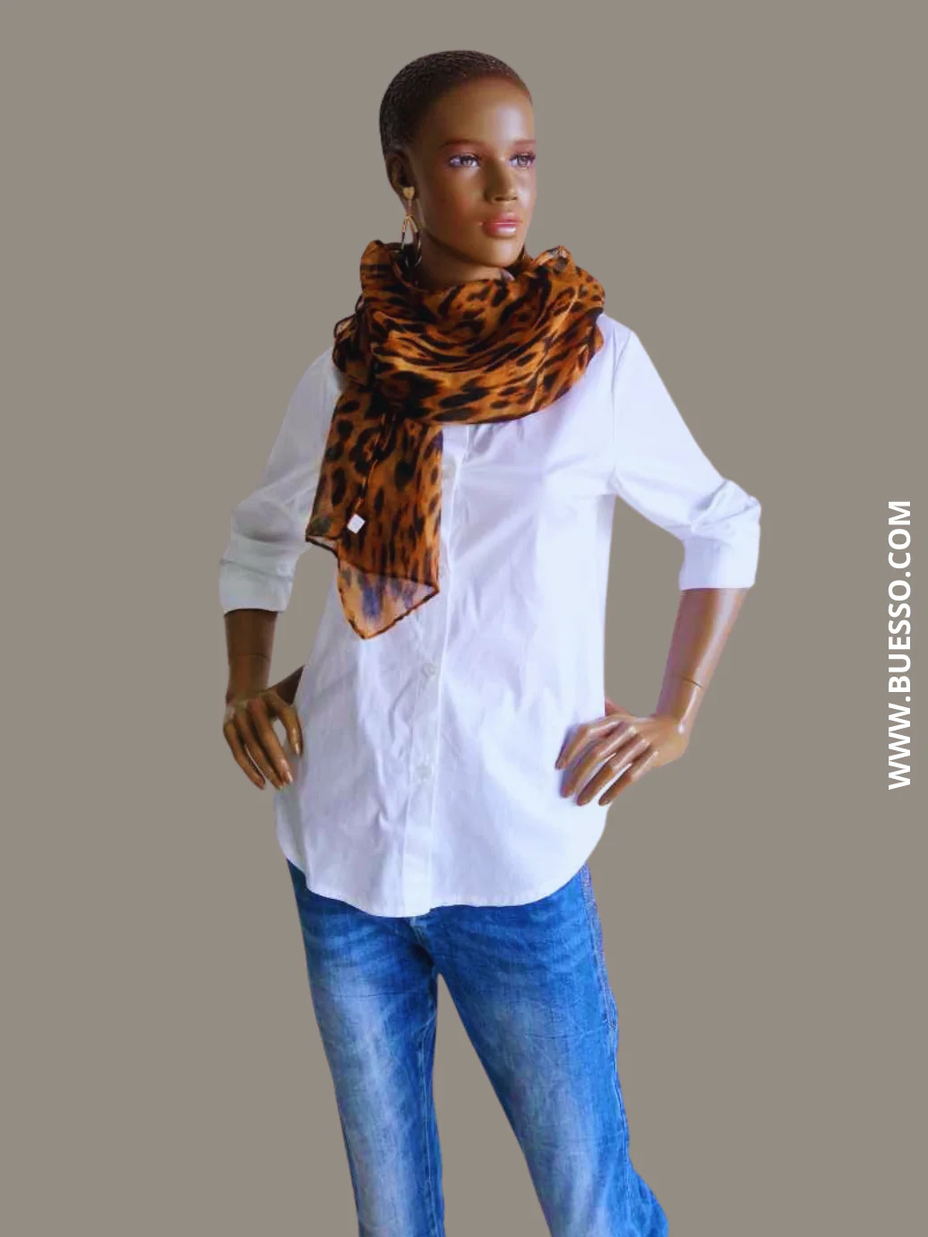 Foulard léopard chic et féminin – Image 3