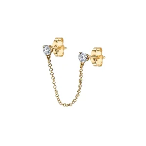 Boucle d’oreille Pendante Faux Diamant