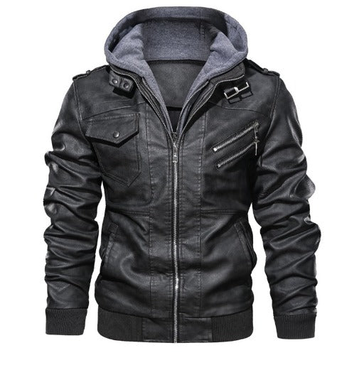 Léo - Veste chaude en cuir homme – Image 4