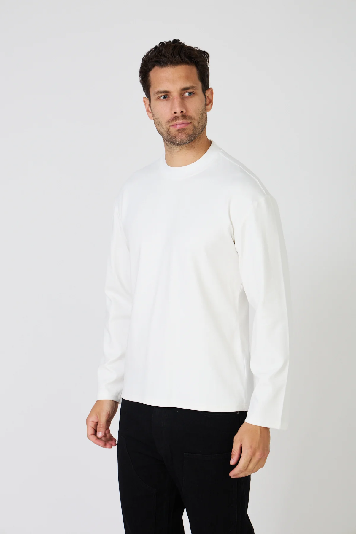 T-Shirt Manches Longues Uni – Image 3