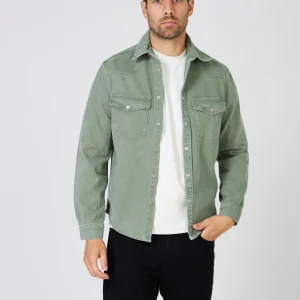 Surchemise Boutonnée Denim