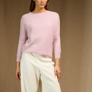 LIV pull col rond poudre 100% cachemire