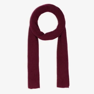 LOUANE écharpe 4 fils bordeaux 100% cachemire
