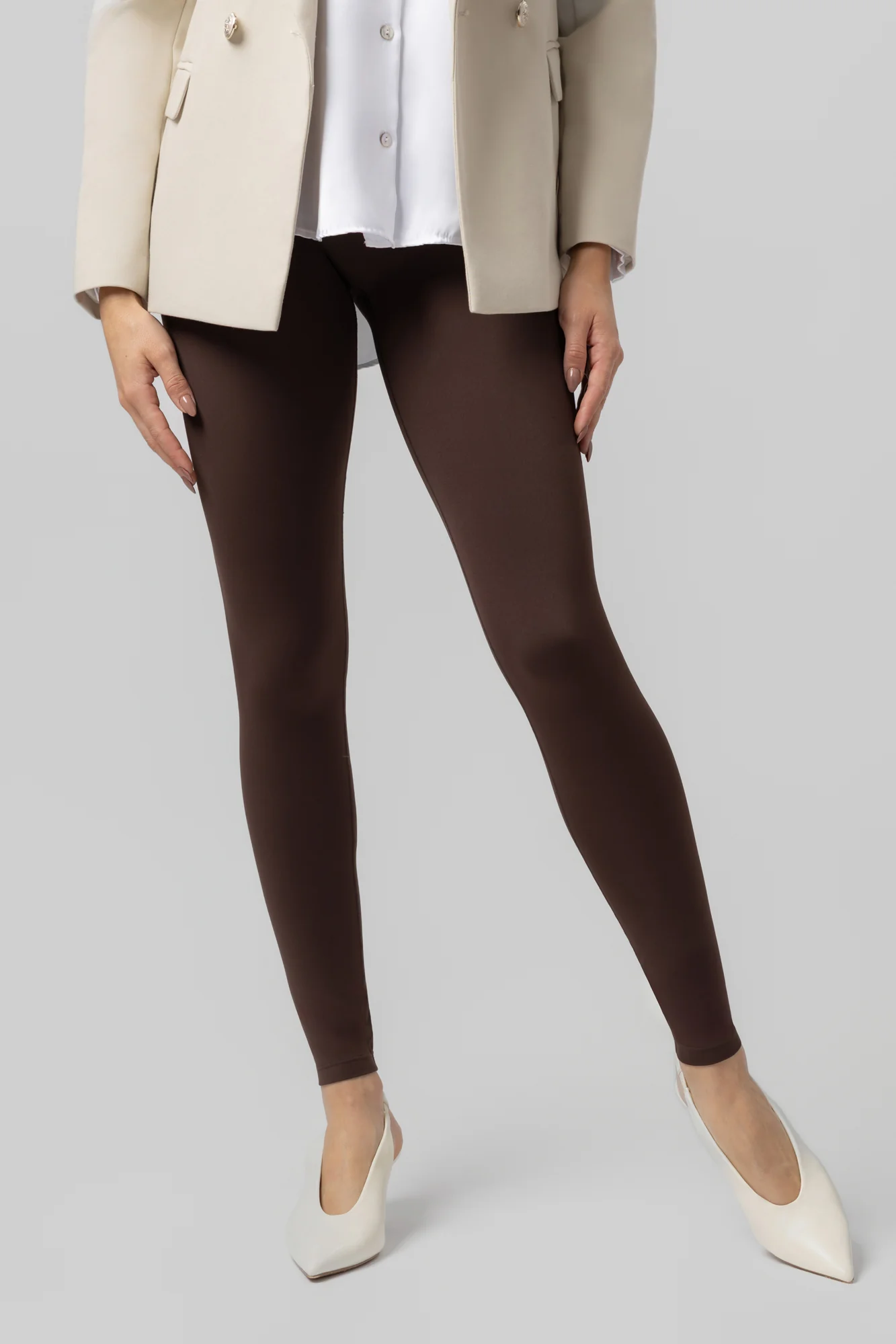 Leggings Essential+ Brun – Image 2