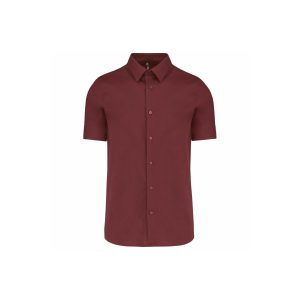 Chemise coton / élasthanne manches courtes