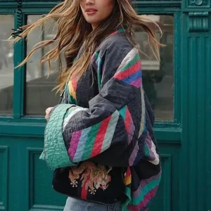 Juliette - Veste Matelassée Rayée