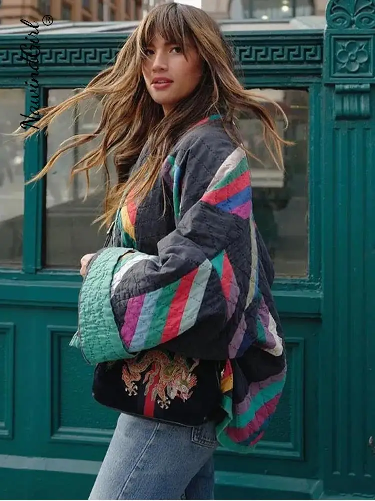 Juliette - Veste Matelassée Rayée – Image 2