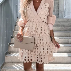 Chloé - Robe Dentelle Élégante