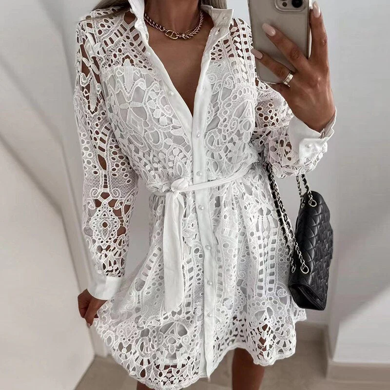 Nadia - Robe Dentelle Élégante – Image 7