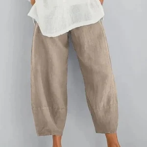 Claire - Pantalon automne léger en lin femme